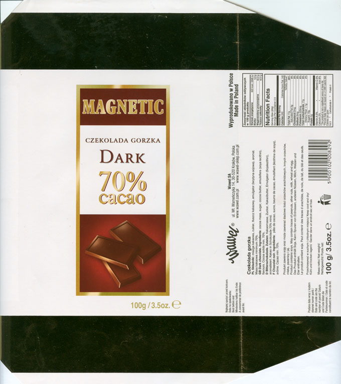 Chocolate wrapper #2765: Poland, Wawel 2008