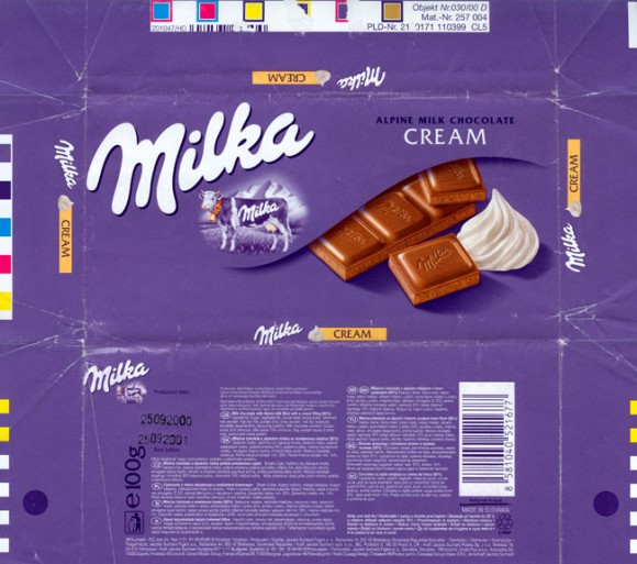 Milka, milk chocolate, 100g, 25.09.2000, Kraft Foods Slovakia, Bratislava, Slovakia