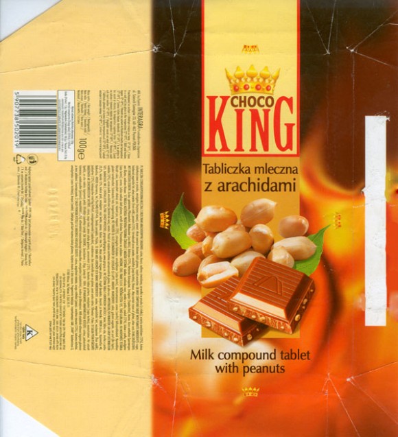 Choco King, milk compound tablet with peanuts, 100g, 06.2006, Interagra, Poznan, Poland