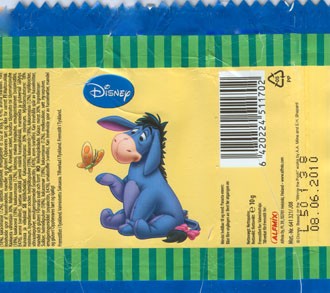 Disney, milk chcolate, 10g, 08.06.2009, Alfmix Oy, Helsinki, Finland, made in Germany