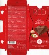 RED, delight no added sugar reduced calories hazelnut and macadamia milk chocolate, 100g, 09.02.2023, Chocolette S.A., Geneve, Switzerland