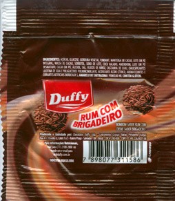 Rum Com Brigadeiro,bombom milk chocolate, Chocolates Duffy Ltda, Bahia, Brasil