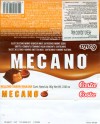 Costa, Mecano, chocolate flavoured with caramel flavoured filling, 80g, 2008, Empresas Carozzi S.A., Renana Alto, Vina del Mar, Chile