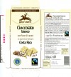Cioccolato bianco da agricoltura biologica Costa Rica, white chocolate with nuts, 100g, 29.11.2011, Giubiasco, Switzerland