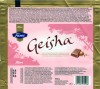 Geisha, milk chocolate with soft hazelnut filling, 100g, 26.10.2006, Cloetta Fazer Chocolate Ltd, Helsinki, Finland
