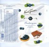 Karl Fazer Nordic gourmet, milk chocolate with blueberry, biscuit and milk filling, 115g, 11.09.2009, Fazer Makeiset, Helsinki, Finland