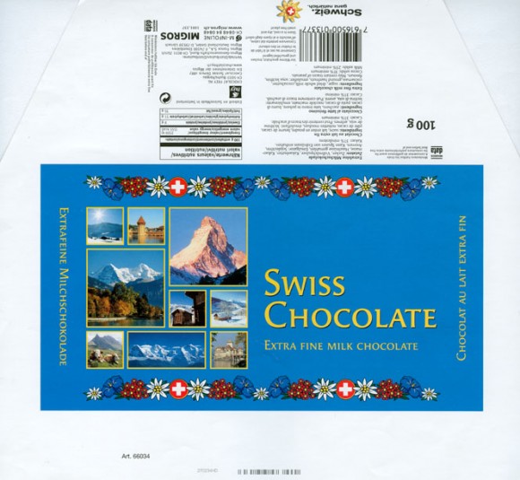 Extra fine milk chocolate, 100g, Chocolat Frey AG, Buchs/Aargau , Switzerland