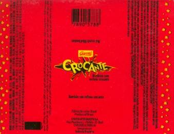 Crocante, nut crunch filled bonbon, 2006, Chocolates Garoto S.A, Vila Velha, Brasil