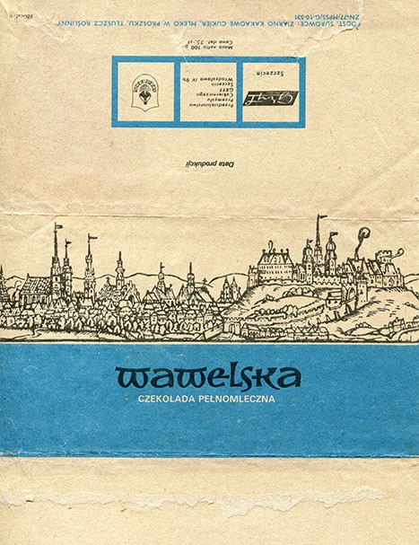 Milk chocolate Wawelska, 100g, about 1980, Gryf, Szczecin, Poland