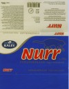 Nurr, milk chocolate, 100g, 01.2002
Kalev, Tallinn, Estonia
