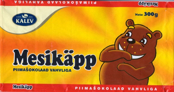 Mesikapp, milk chocolate with wafer, 300g, 01.2003
Kalev, Tallinn, Estonia
