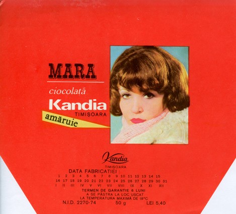 Mara, milk chocolate, 50g, 1976, S.C.Kandia-Excelent S.A, Bucharest, Romania