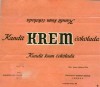 Kandit krem cokolada, 50g, 1960, industrijsko Poljoprivredni kombinat, Kandit, Osijek, Croatia, (made in Yugoslavia)