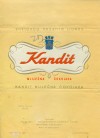 Kandit, milk chocolate, 200g, 8.6.1965, industrijsko Poljoprivredni kombinat, Kandit, Osijek, Croatia, (made in Yugoslavia)