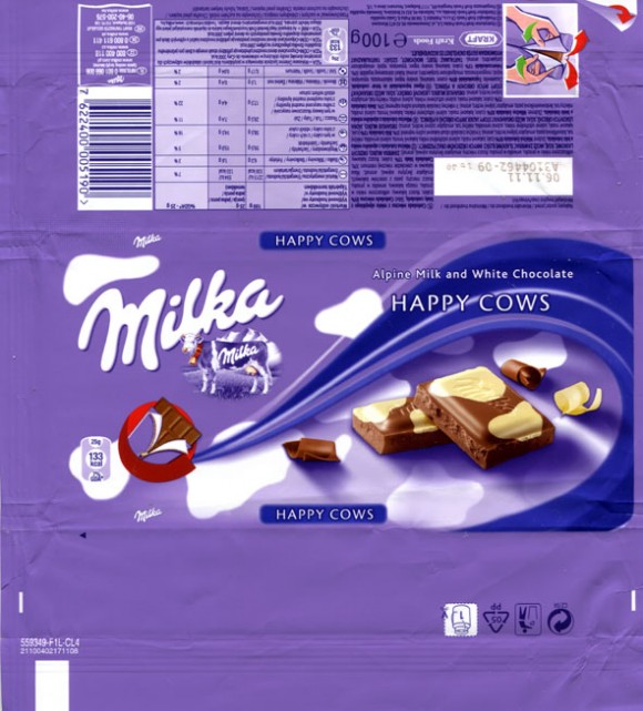 Milka, Alpine milk chocolate with white chocolate, 100g, 06.11.2010, Kraft Foods Polska S.A, Warszawa, Poland