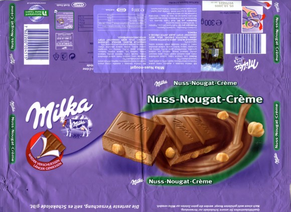 Milka, Alpine milk chocolate with nuts, 300g, 05.10.2008, Kraft Foods Osterreich, Wien, Austria