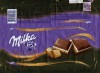 Milka, milk chocolate with chocolate flavoured filling and cream flavoured filling and a layer of biscuit, 300g, 14.03.2014, Kraft Foods Austria, Mondelez International, Bludenz, Austria 