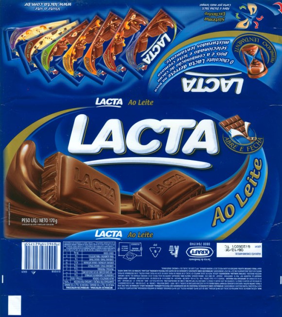 Lacta, milk chocolate, 170g, 08.12.2008, Kraft Foods Brasil, Brasil