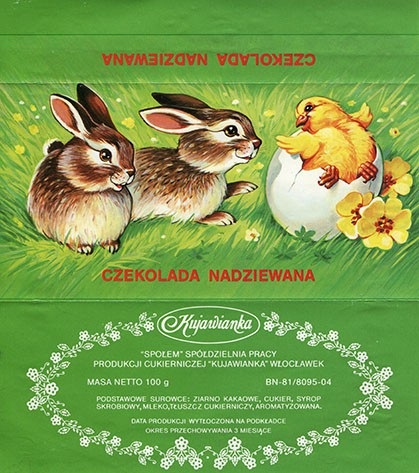 Chocolate, 100g, about 1992, Kujawianka, Wloclawek, Poland
