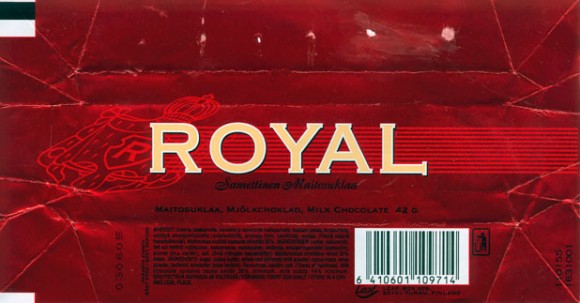 Royal, milk chocolate, 42g, 03.06.2004
Leaf, Turku, Finland