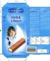 Animation, filled milk chocolate with milk cream filling, 200g, 10.09.2012, Lidl Stiftung&Co.KG, Neckarsulm, Germany