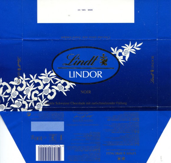 Lindor, dark swiss chocoalte, 100g, Lindt & Sprungli, Kilchberg, Switzerland