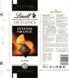 Lindt Excellence, extra fine dark chocolate with orange, 100g, 20.10.2011, Lindt & Sprungli AG, Kilchberg, Switzerland