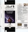 Lindt Excellence, Blueberry Intense, fine dark chocolate with almond, blueberry filling, 100g, 05.2014, Lindt & Sprungli AG, Kilchberg, Switzerland