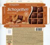 Schogetten, milk chocolate filled with almond brittle cream filling, 100g, 16.10.2013, Ludwig Schocolade GmbH&Co.KG, Saarlouis, Germany