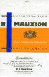 Milk chocolate, 50g, Mauxion GmbH, Aachen, Berlin, Germany
