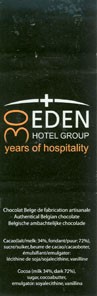 Eden hotel group, belgian chocolate, Belgium