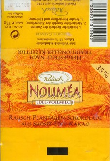 Noumea, milk chocolate, 25g, 01.11.2000, Rausch, Berlin, Germany