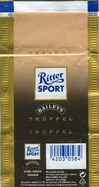 Ritter sport, truffel, milk chocolate, Alfred Ritter GmbH & Co. Waldenbuch, Germany