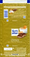 Ritter sport, Olympia, milk chocolate filled with joghurt, nuts and honey, 100g, 15.01.2010, Alfred Ritter GmbH & Co. Waldenbuch, Germany