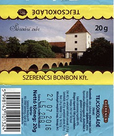 Milk chocolate, 20g, 27.07.2015, Szerencsi Bonbon Kft., Szerencs, Hungary