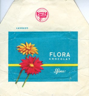 Flora Gerbera, milk chocolate, 1980, Sfinx, Holesov, Czech Republic (CZECHOSLOVAKIA)