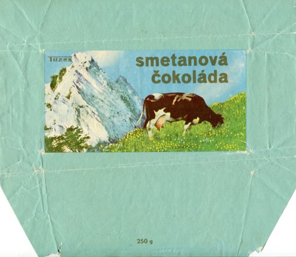 Smetanova cokolada, 250g, Tuzex, Olomouc, Czech Republic 