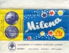 Milena, milk chocolate, 33,3g, 1965, Zora, Olomouc, Czech Republic (CZECHOSLOVAKIA)