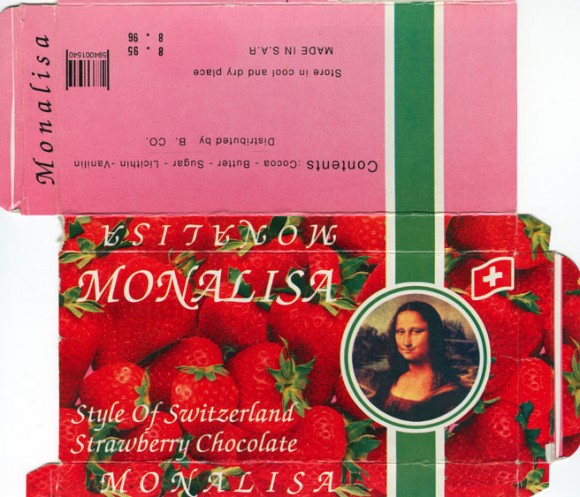 Mona Lisa,strawberry chocolate, 100g, 08.1995
Alprose