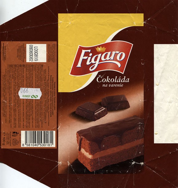 Cooking chocolate, 100g, 09.08.1999, Jacobs Suchard Figaro , Bratislava, Slovakia