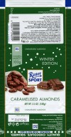 Ritter sport, winter edition, milk chocolate with caramelised almonds, 100g, 25.05.2017, Alfred Ritter GmbH & Co. Waldenbuch, Germany