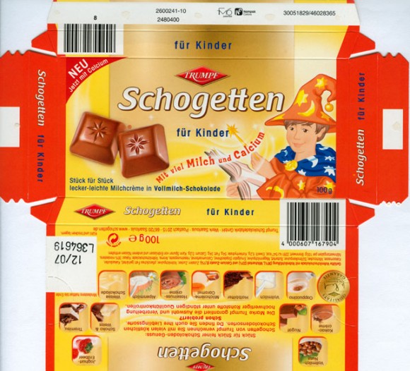 fur Kinder, Schogetten, milk chocolate, 100g, 12.2006, Trumpf Schokoladenfabrik GmbH, Saarlouis, Germany