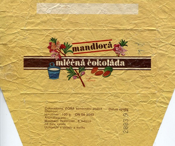 Madlova, milk chocolate, 100g, about 1991, Ceskoslovenske cokoladovny, O.P. , Modrany, zavod Zora, Olomouz, Czechoslovakia